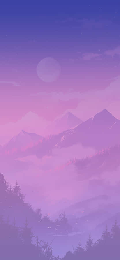 Purple Mountain Majesty Nature Backdrop Wallpaper