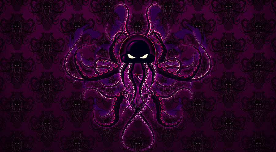 Purple Octopus Art Wallpaper