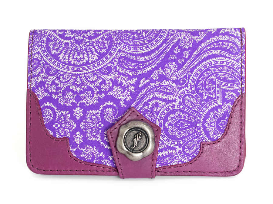Purple Paisley Pattern Wallet Wallpaper