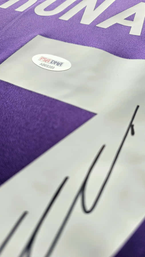 Purple Ronaldo Jersey Closeup Wallpaper