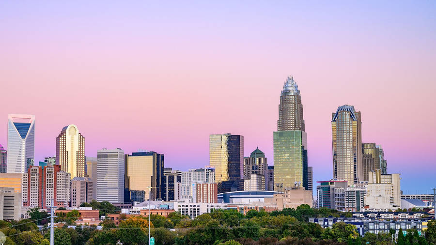 Purple Sky And Durham's Cityscape Wallpaper