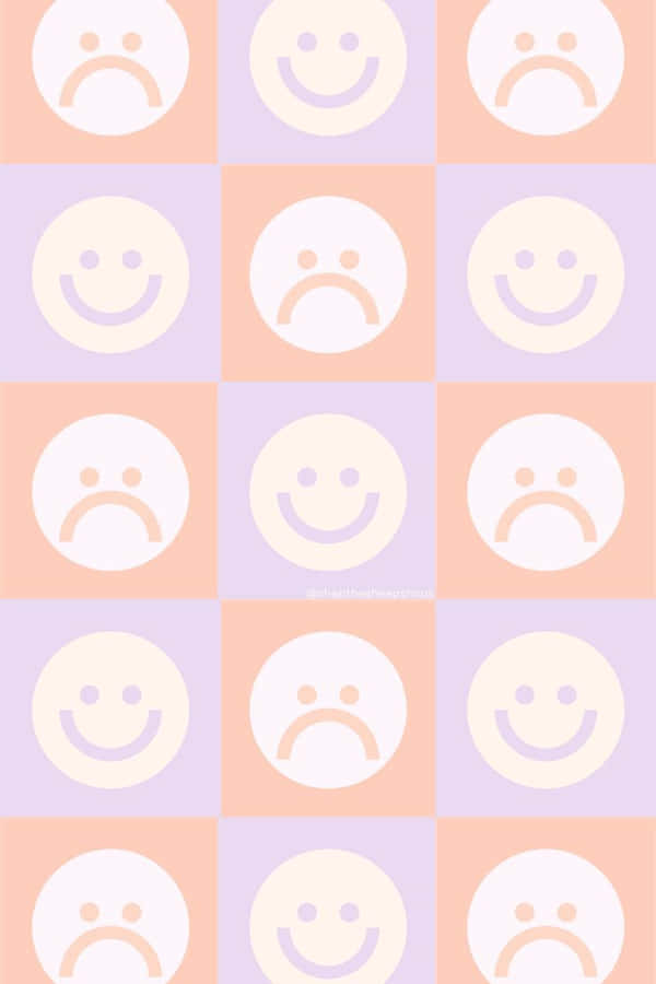 Purple Smiley Face Pattern.jpg Wallpaper