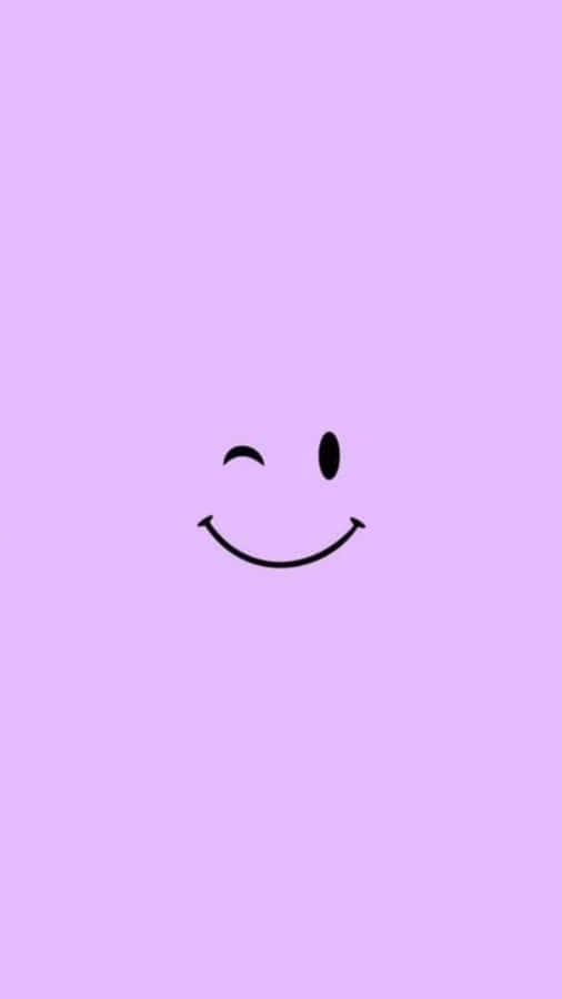 Purple Smiley Face Simple Background.jpg Wallpaper