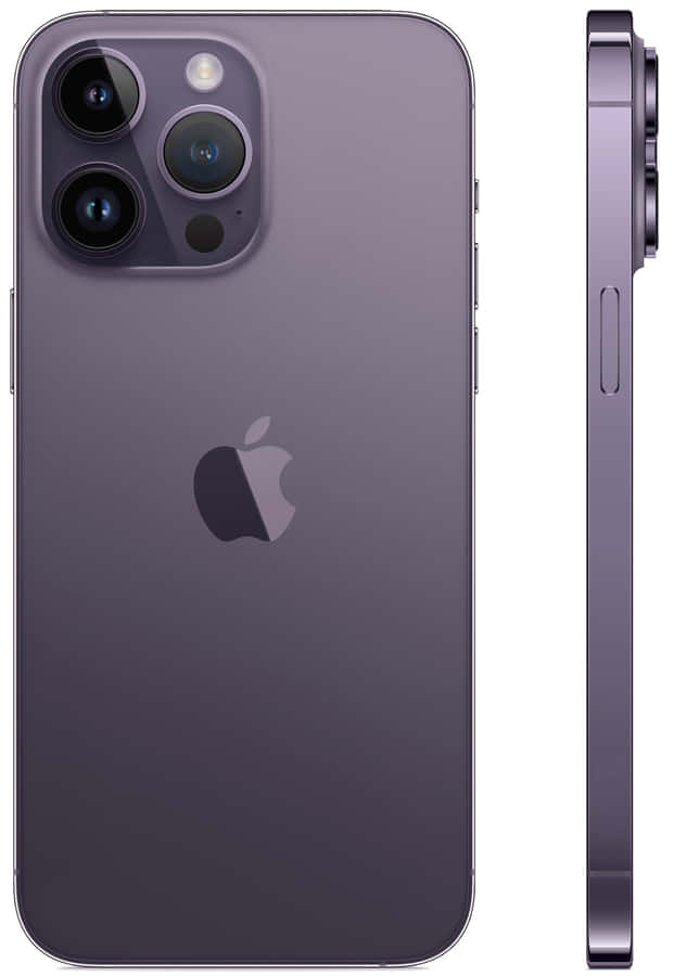 Purplei Phone14 Pro Max Backand Side View Wallpaper