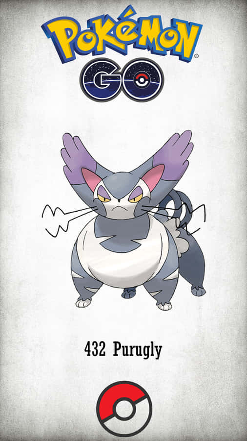 Purugly Pokemon Go Logo Wallpaper