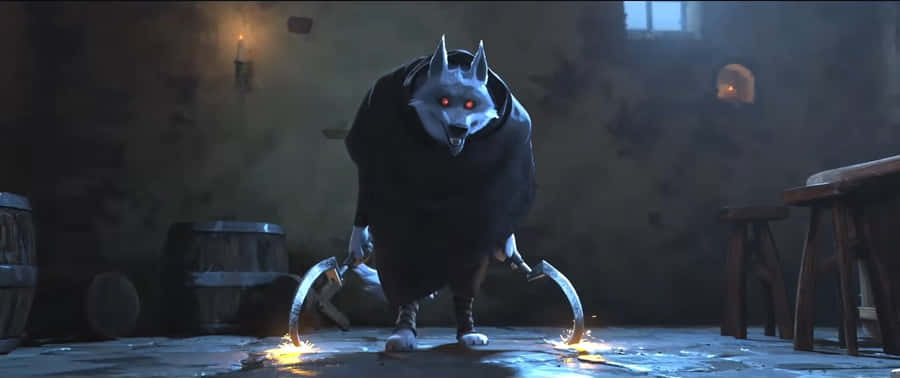 Puss In Boots The Last Wish Big Bad Wolf Wallpaper