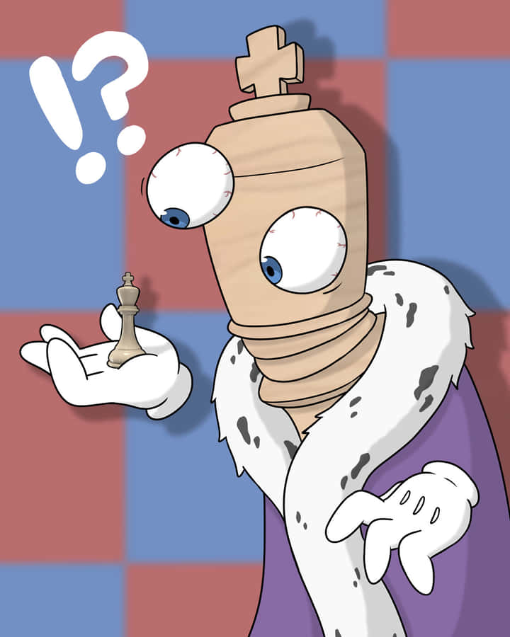Puzzled Chess Robot King Wallpaper