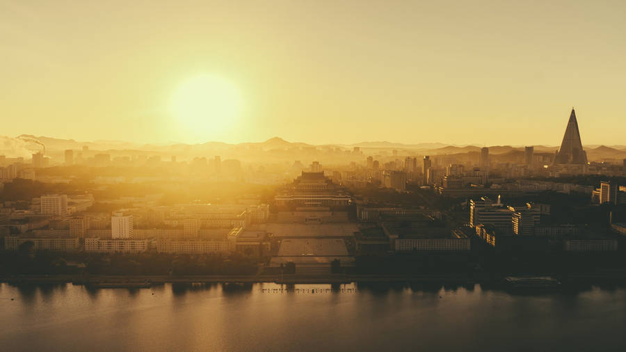 Pyongyang City During Sunset Wallpaper