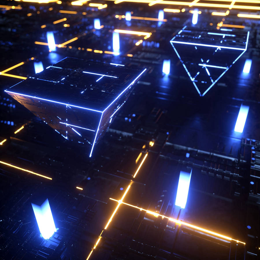 Pyramid Processor Chip Wallpaper