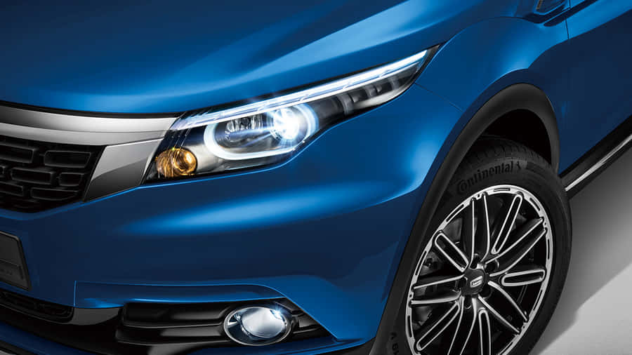 Qoros5 Blue S U V Front View Wallpaper
