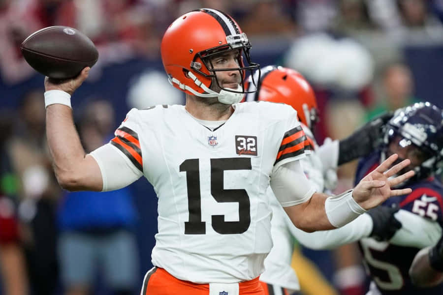 Quarterback Preparingto Throw Football Wallpaper