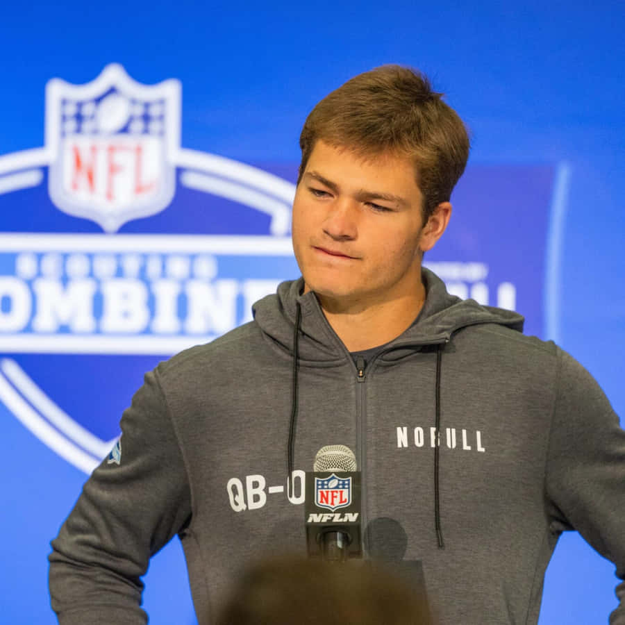 Quarterback Prospect N F L Combine Press Conference Wallpaper