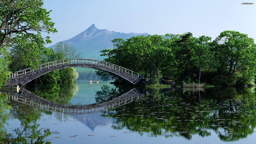 Quiet Lake In Hokkaido Wallpaper