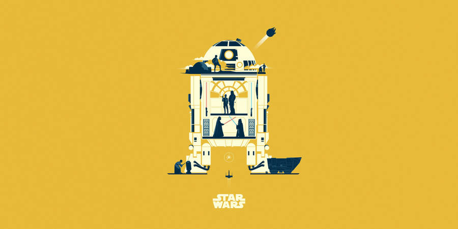 R2d2 Artwork 3840 X 2160 Star Wars Wallpaper