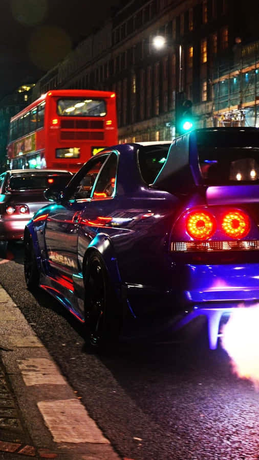 R33 Gtr Low Rise Deep Purple Wallpaper