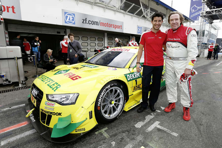 Racing Team Beside Audi D T M Car Wallpaper