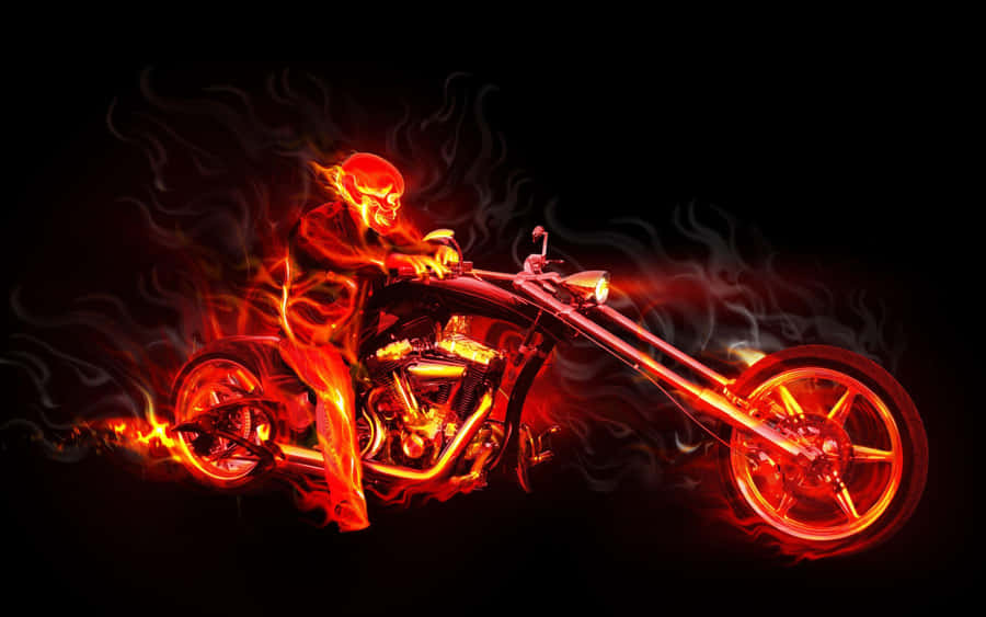 Radiant 3d Fire In Abstract Art Illustration Wallpaper