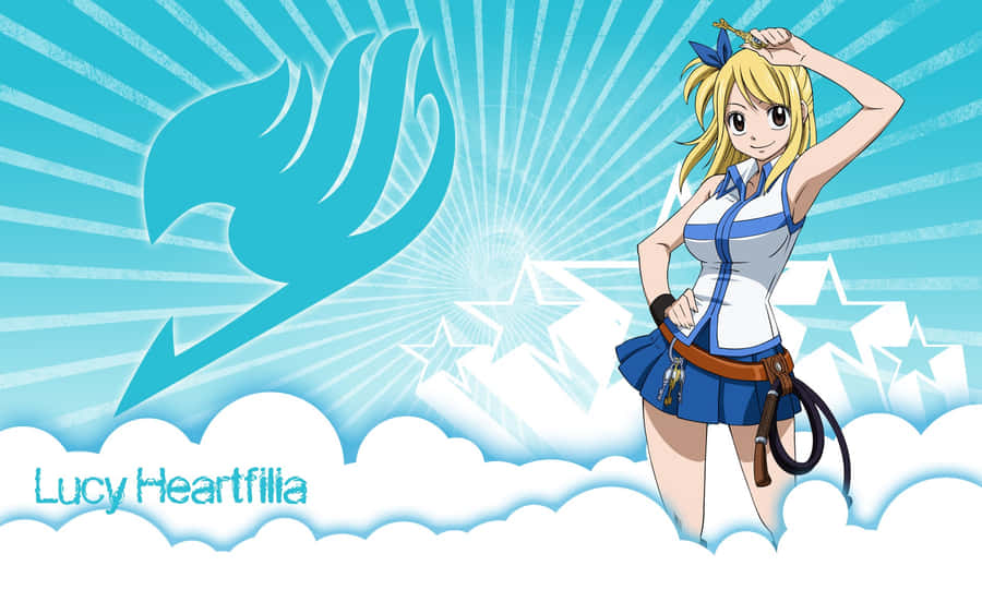 Radiant Lucy Heartfilia Smiling Wallpaper