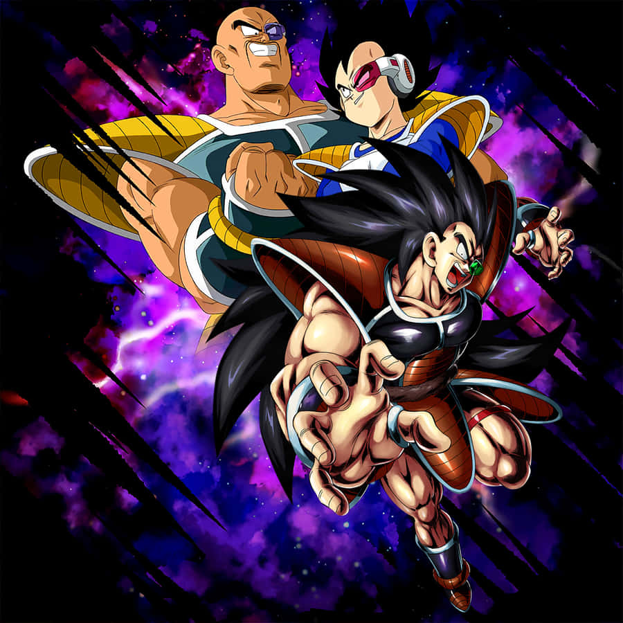 Raditz And Goku Reunite To Defeat The Forces Of Evil Wallpaper