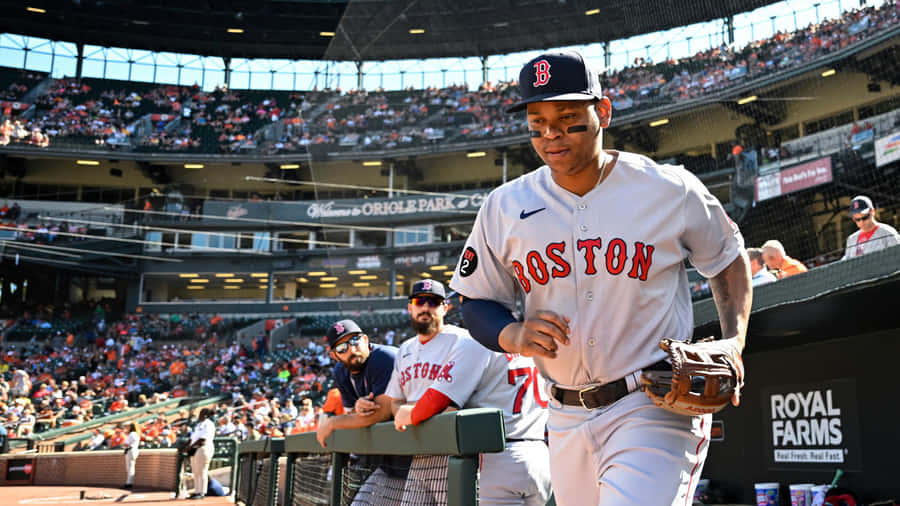 Rafael Devers Boston Red Sox Game Day Wallpaper