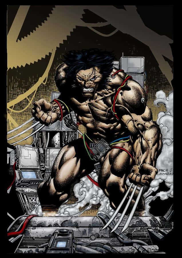 Raging Comic Character Artwork Wallpaper