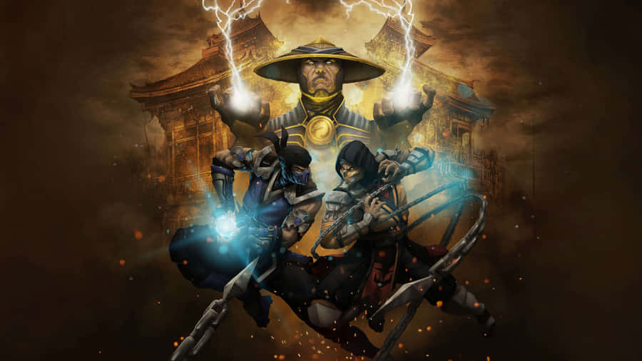 Raiden Unleashes His Fury - Mortal Kombat Wallpaper Wallpaper