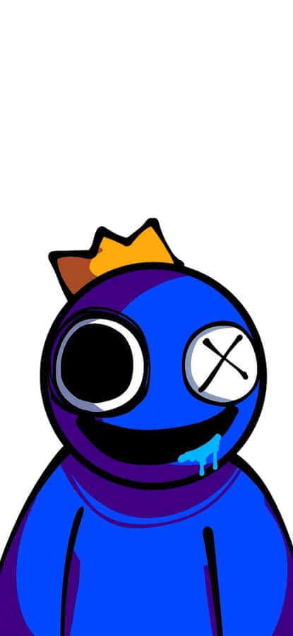 Rainbow Friends Blue Character Wallpaper