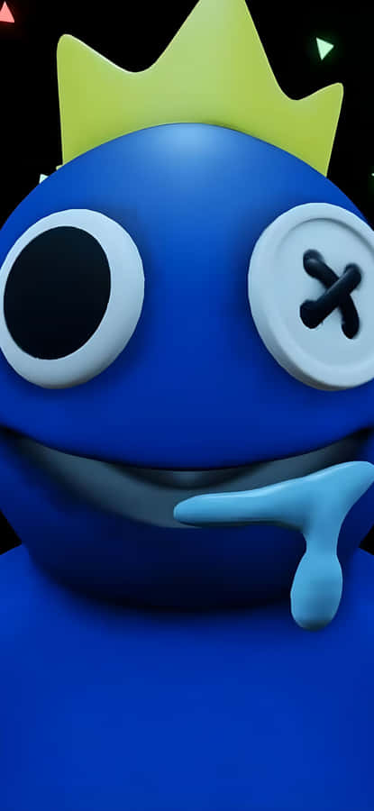 Rainbow Friends Blue Character Wallpaper