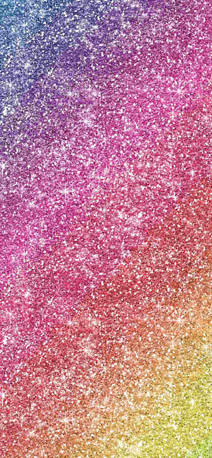 Rainbow Glitter Gradient Texture Wallpaper