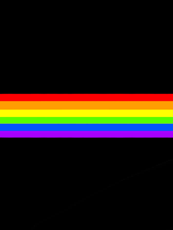 Rainbow Line Pride Desktop Wallpaper