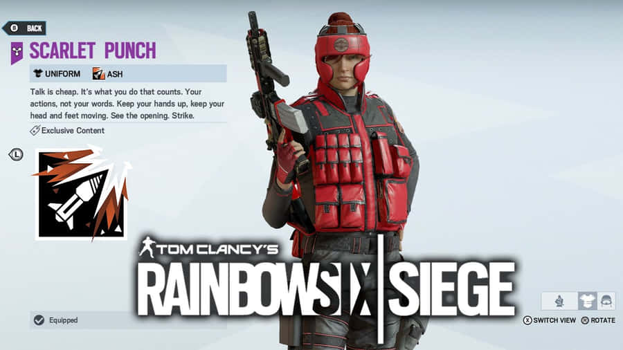 Rainbow Six Siege Ash In Action Wallpaper