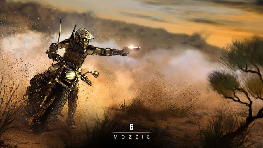 Rainbow Six Siege Mozzie In Action Wallpaper