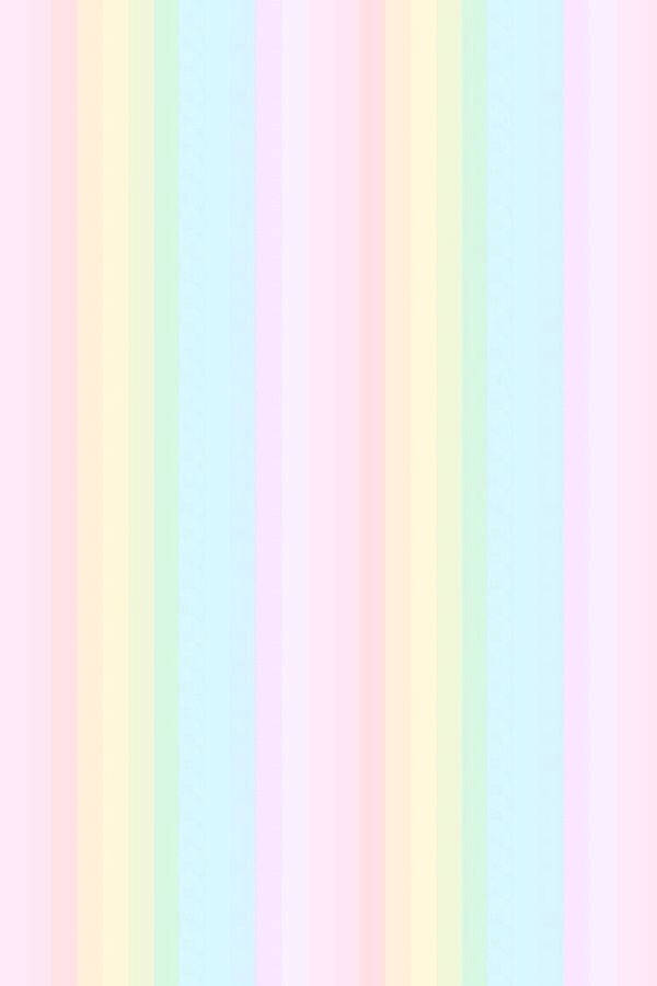 Rainbow Stripes In Pastel Color Palette Wallpaper