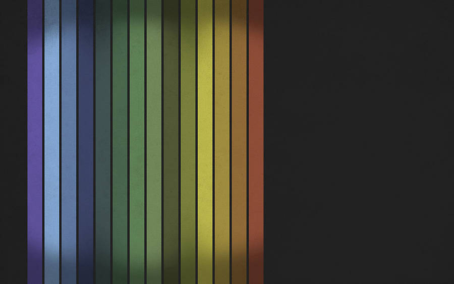 Rainbow Vertical Lines On Black Wallpaper
