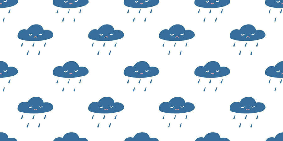 Rainy_ Clouds_ Pattern Wallpaper
