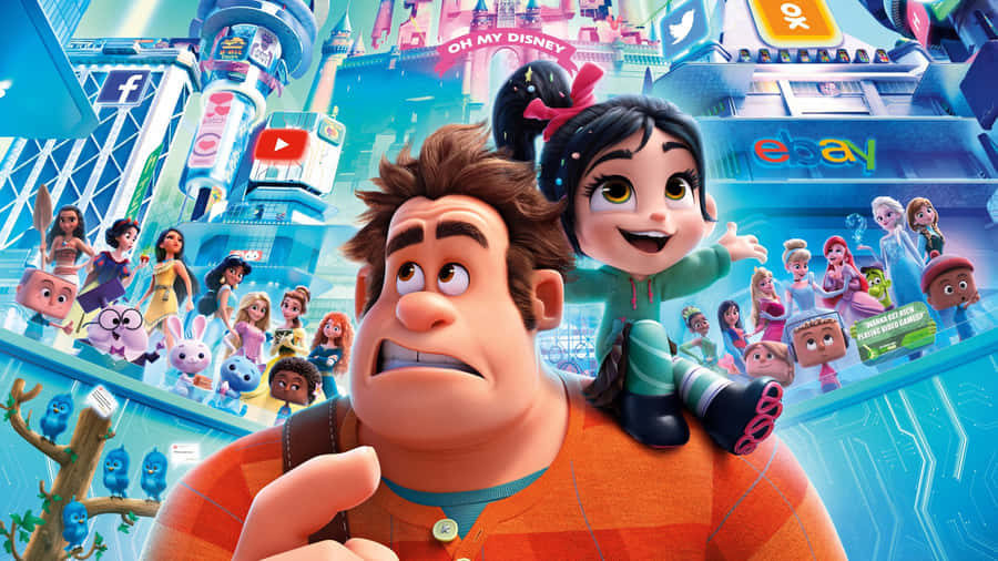 Ralph Breaks The Internet Characters Wallpaper