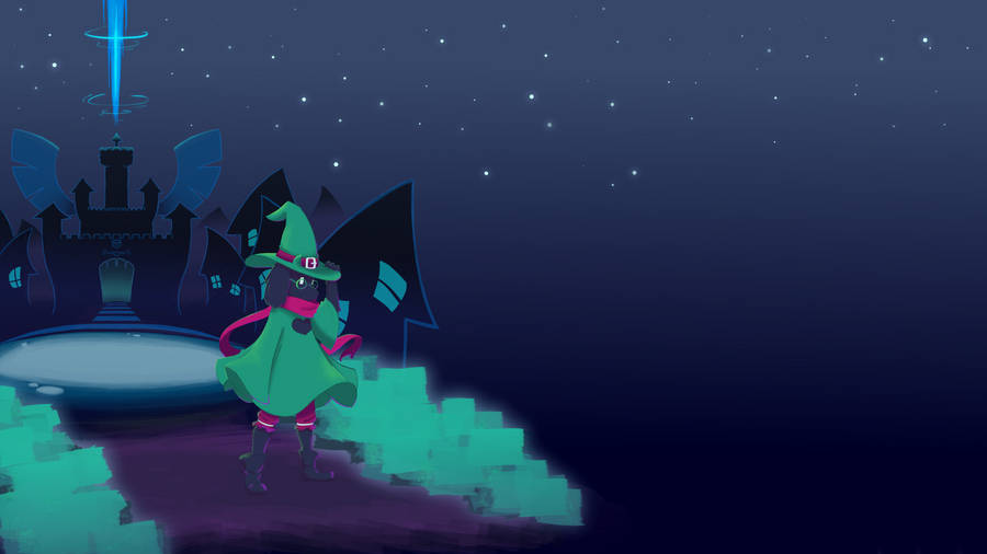 Ralsei Starry Night Wallpaper