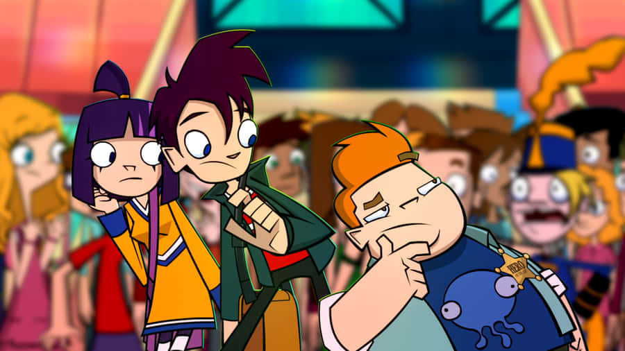 Randy Cunningham 9th Grade Ninja With Friends Wallpaper