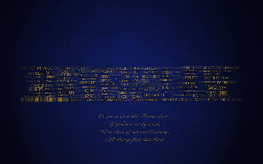 Ravenclaw House Motto Wallpaper