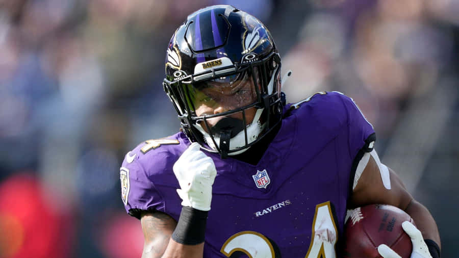 Ravens Player In Action Wallpaper
