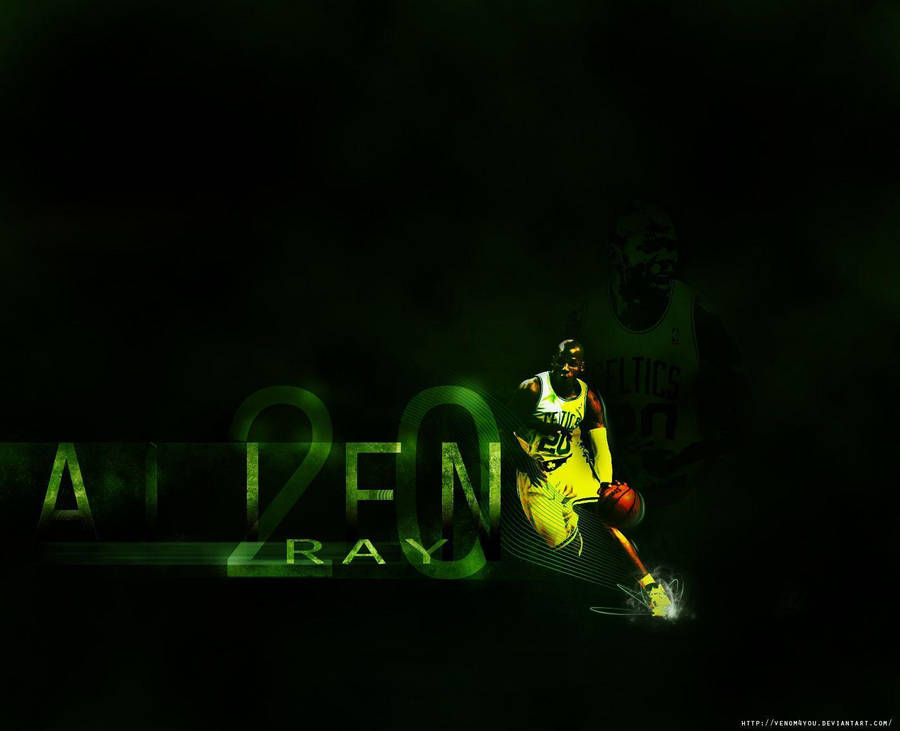 Ray Allen Digital Edit Wallpaper