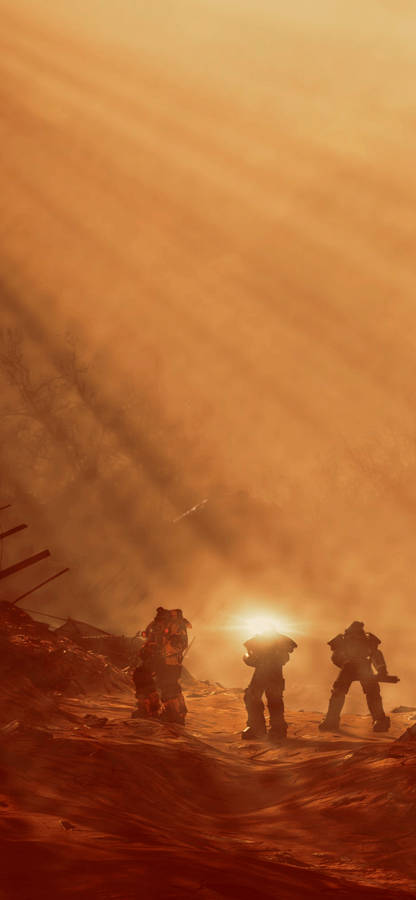 Ready Your Power Armor And Prepare To Explore The Wastelands Of Fallout 76! Wallpaper