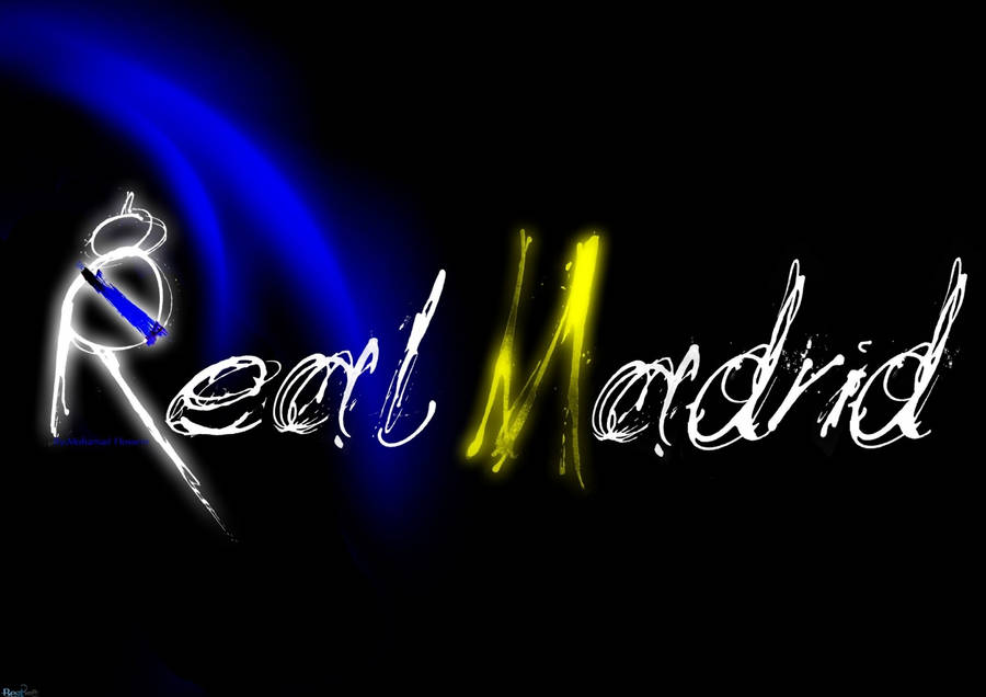 Real Madrid Calligraphy Wallpaper