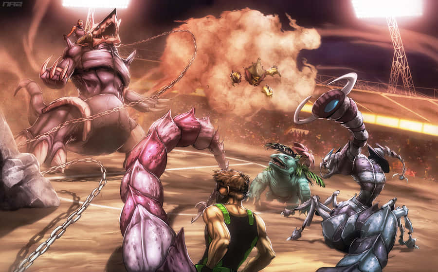 Realistic Drapion Fighting Wallpaper