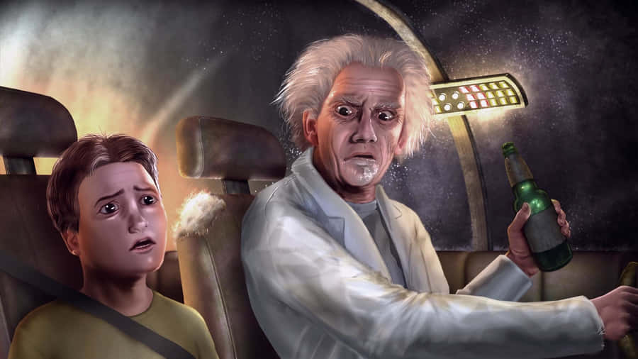 Realistic Rick And Morty Fan Art Wallpaper