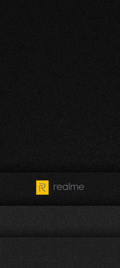 Realme Logo Black And Gray Wallpaper