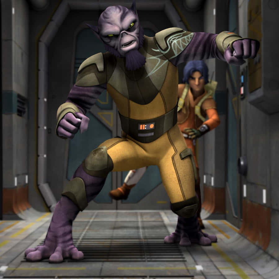 Rebel Fighter Zeb Orrelios Ready For Action