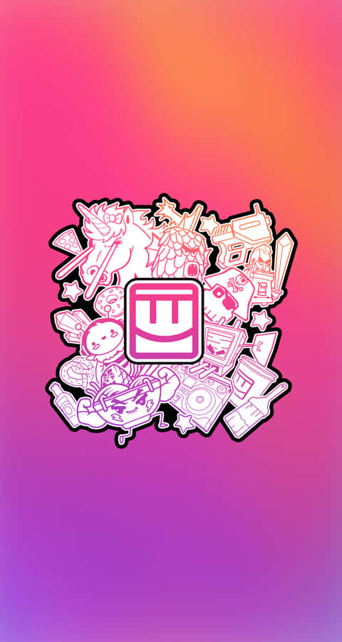 Rec Room_ Sticker_ Collage_ Background Wallpaper