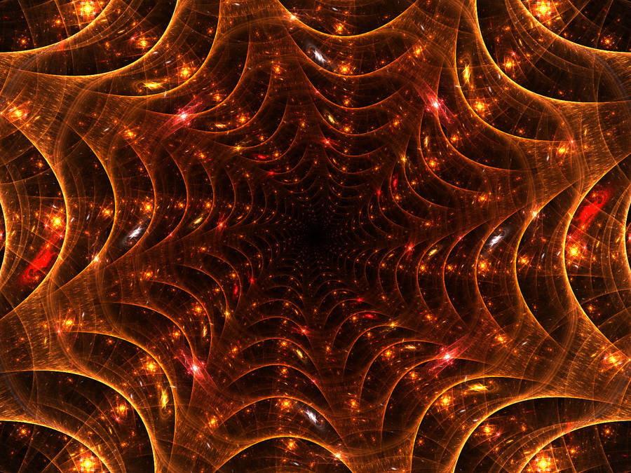 Receding Star Fractal Design Wallpaper