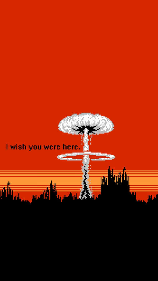 Red Aesthetic Tumblr I Wish You Were Here Wallpaper